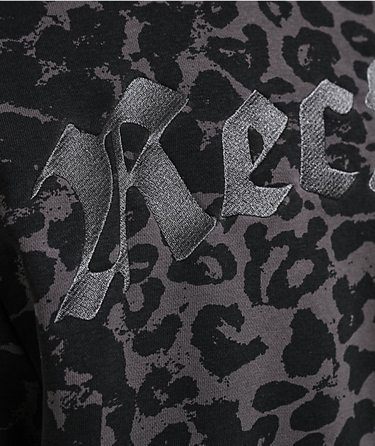 DGK Reckless Black Leopard Zip Hoodie