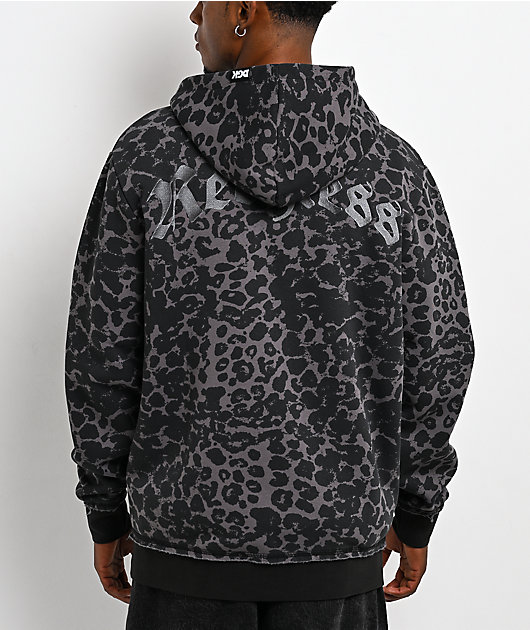 DGK Reckless Black Leopard Zip Hoodie