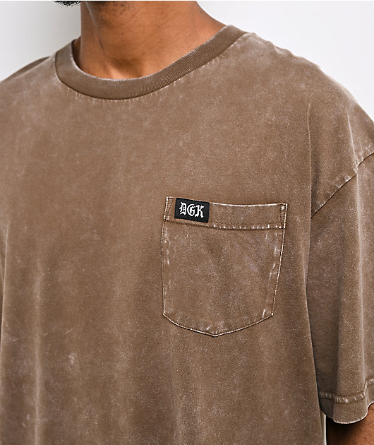 DGK Redemption 2.0 Brown Wash Pocket T-Shirt