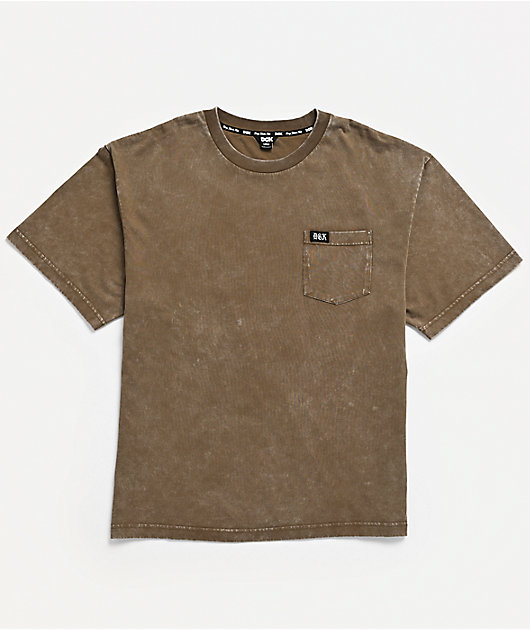 DGK Redemption 2.0 Brown Wash Pocket T-Shirt
