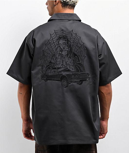 DGK Redemption Charcoal Quarter Zip Work Shirt | Zumiez DGK Redemption Charcoal Quarter Zip Work Shirt | Zumiez