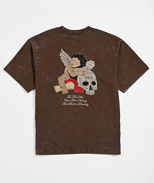 DGK Represent Heavyweight Brown Wash T-Shirt