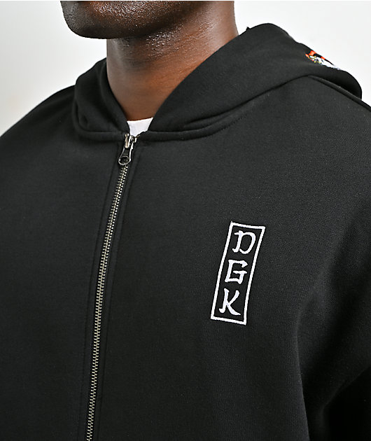 DGK Roamer Black Zip Hoodie