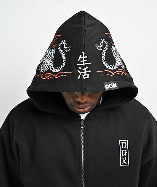 DGK Roamer Black Zip Hoodie
