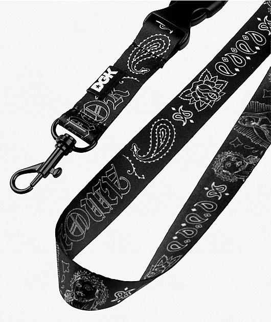 DGK Sacramento Black Lanyard
