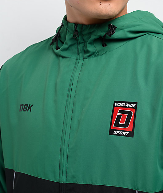 DGK Saga Green & Black Windbreaker Jacket | Zumiez