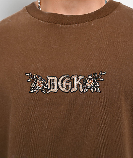 DGK Saint Brown Wash T-Shirt