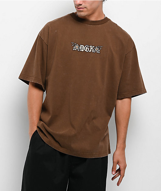 DGK Saint Brown Wash T-Shirt