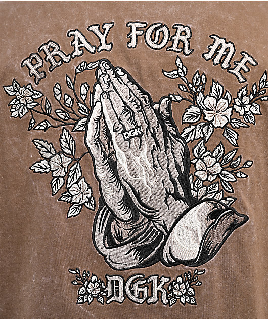 DGK Saint Light Brown Wash Boxy T-Shirt