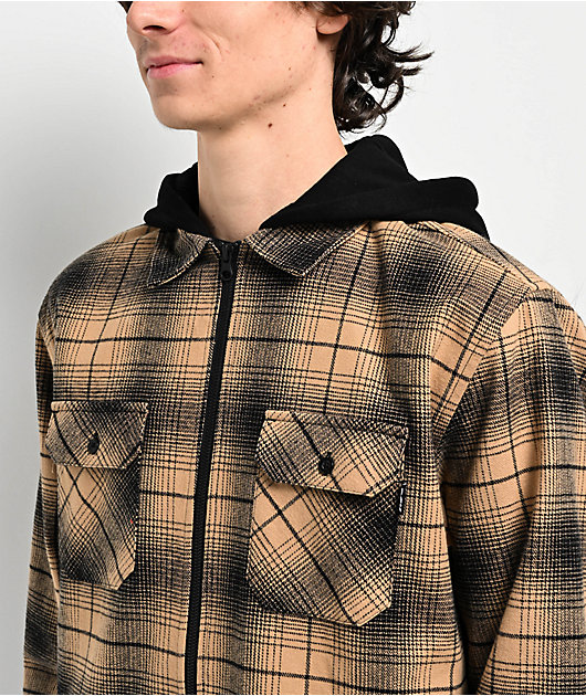 DGK Saint Tan Hooded Flannel Shirt | Zumiez