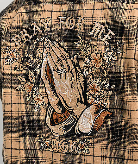 DGK Saint Tan Hooded Flannel Shirt | Zumiez