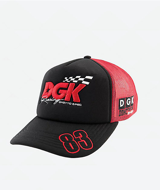 DGK Sakura Black & Red Trucker Hat | Zumiez