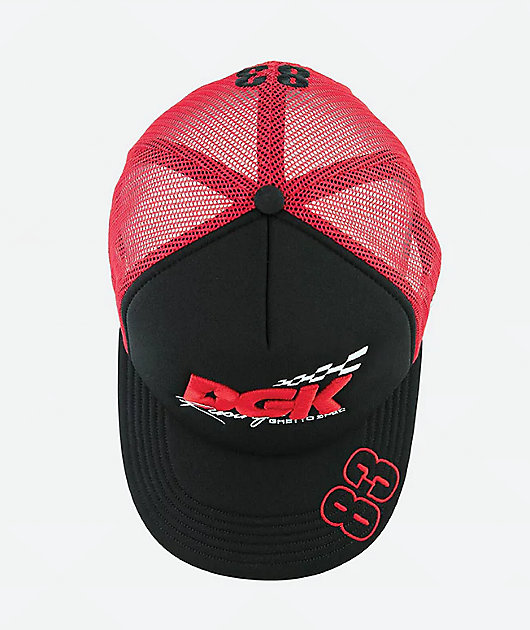 DGK Sakura Black & Red Trucker Hat | Zumiez