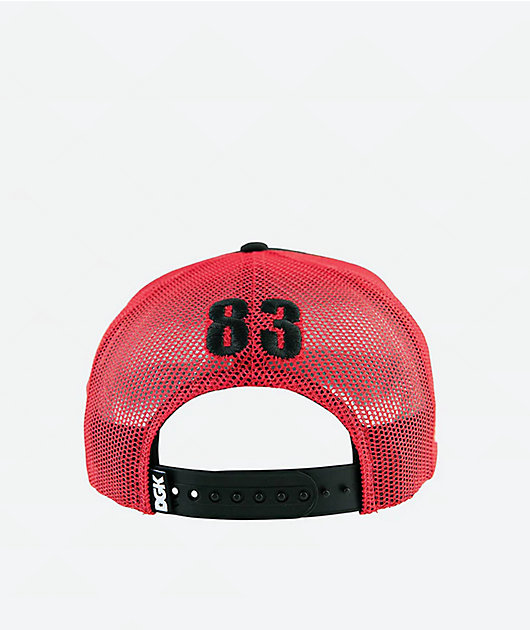DGK Sakura Black & Red Trucker Hat | Zumiez