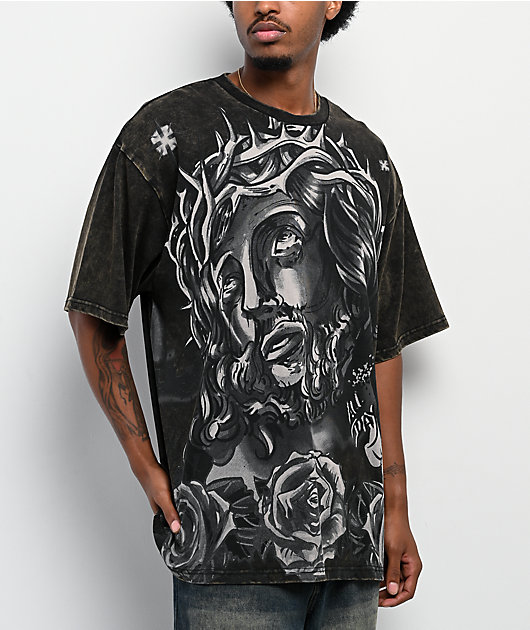 DGK Save Us Washed Black T-Shirt | Zumiez