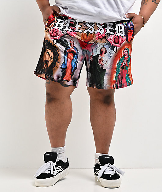 DGK Shrine White Mesh Shorts