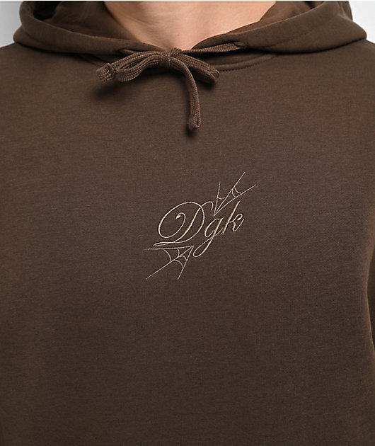 ★KIRSH★ Back Point Graphic Sweatshirt Dark Brown KIRSH Women's Cherry Graphic Crop Hoodie (Black) at Amazon
