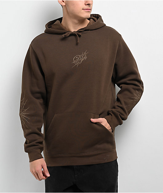 ★KIRSH★ Back Point Graphic Sweatshirt Dark Brown DGK Soreno Brown Hoodie | Zumiez