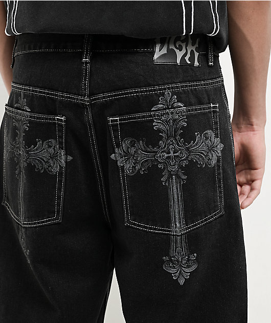 DGK Sovereign Black Wash Denim Shorts | Zumiez