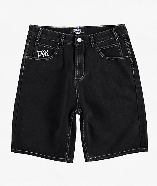 DGK Sovereign Black Wash Denim Shorts | Zumiez