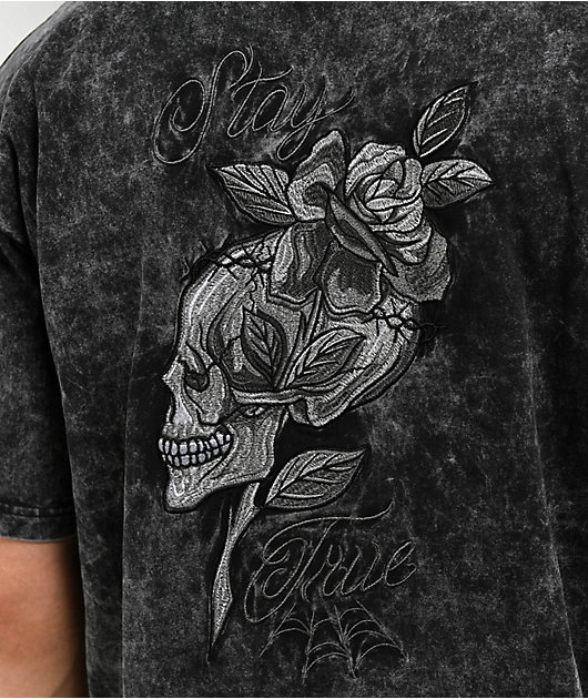 DGK Stay True Heavyweight Washed Black T-Shirt