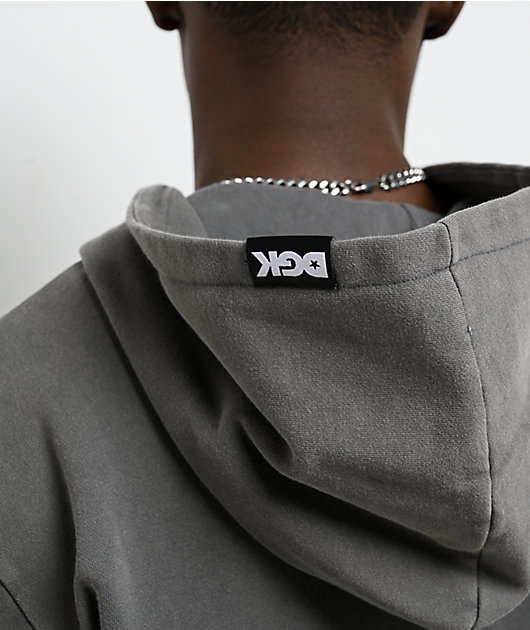 DGK Thorn Black Wash Zip Hoodie | Zumiez