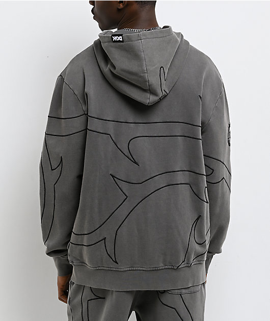 DGK Thorn Black Wash Zip Hoodie | Zumiez