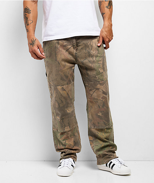 DGK Timber Double Knee Camo Wash Carpenter Pants | Zumiez