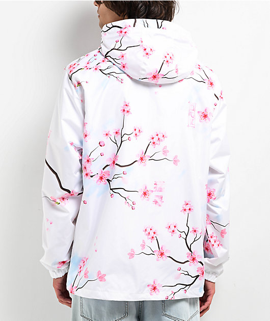 DGK Tranquil White Zip Windbreaker Jacket | Zumiez