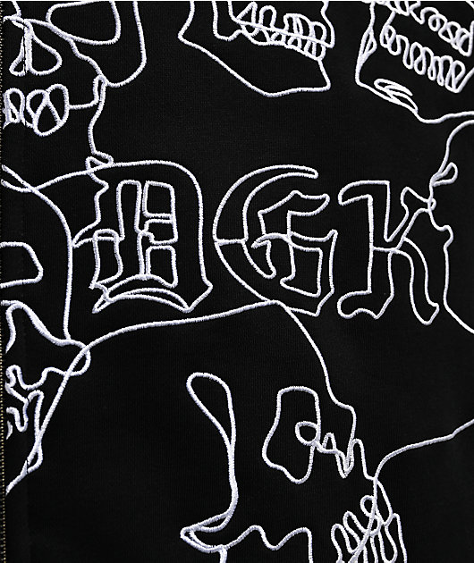 DGK Vault Black Zip Hoodie
