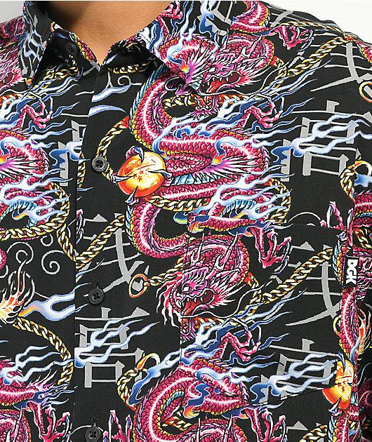 DGK Virtue Black Short Sleeve Button Up Shirt