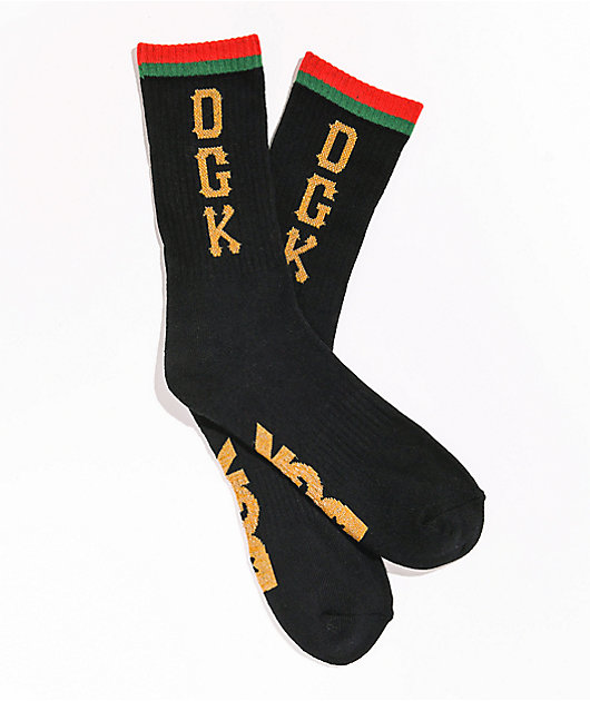 DGK Wild Black Crew Socks