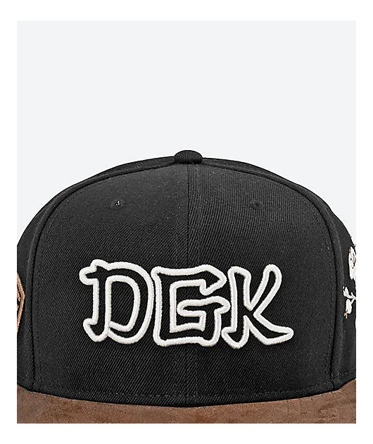 DGK Zion Black Snapback Hat