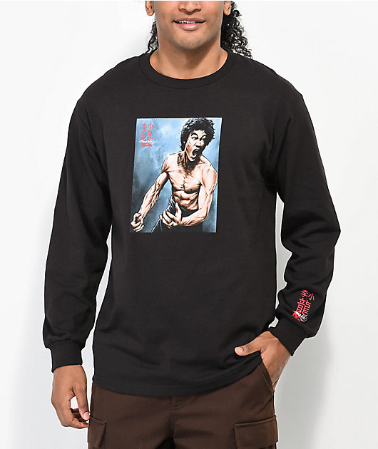 DGK x Bruce Lee No Way As Way Black Long Sleeve T-Shirt