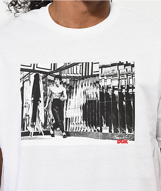 Slovenië betaling geïrriteerd raken DGK x Bruce Lee Reflect White T-Shirt