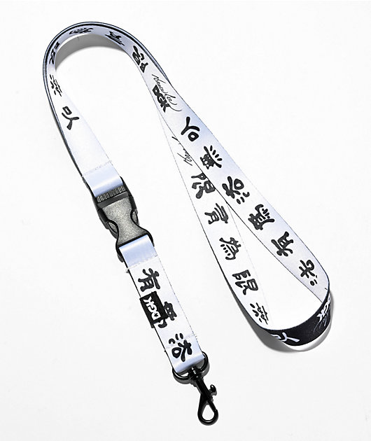 DGK x Bruce Lee Ying Yang Black & White Lanyard | Zumiez