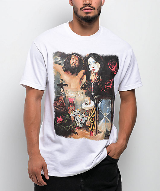 DGK x Godfitti No Lores White T-Shirt | Zumiez