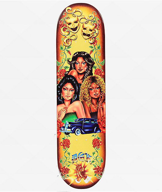Planche De Skate DGK Ghetto Psych Fagundes - Largeur 8,25, Multicolore, Neuve Sous Emballage