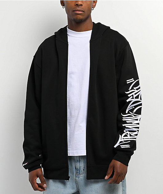 DGK x Ironlak Tag Black Zip Hoodie | Zumiez