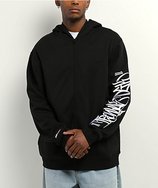 DGK x Ironlak Tag Black Zip Hoodie | Zumiez