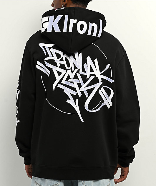 DGK x Ironlak Tag Black Zip Hoodie | Zumiez