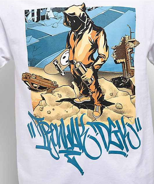 トップス dlak DGK x Ironlak® Lacquer White T-Shirt | Zumiez
