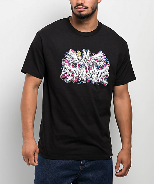 DGK x Ironlak® Volts Black T-Shirt | Zumiez