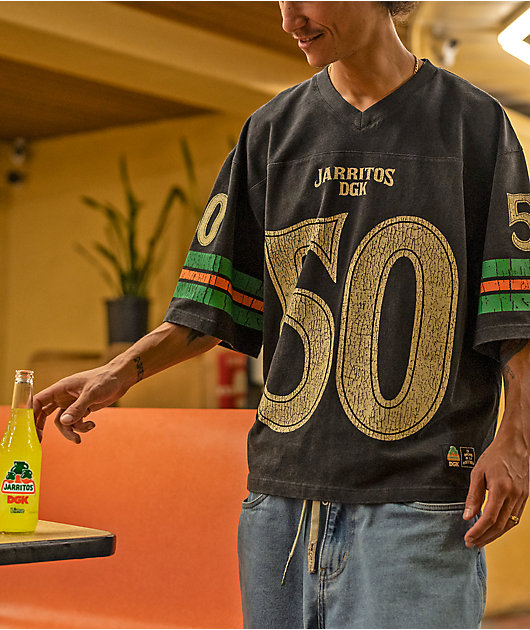 DGK x Jarritos Black Wash Football Jersey