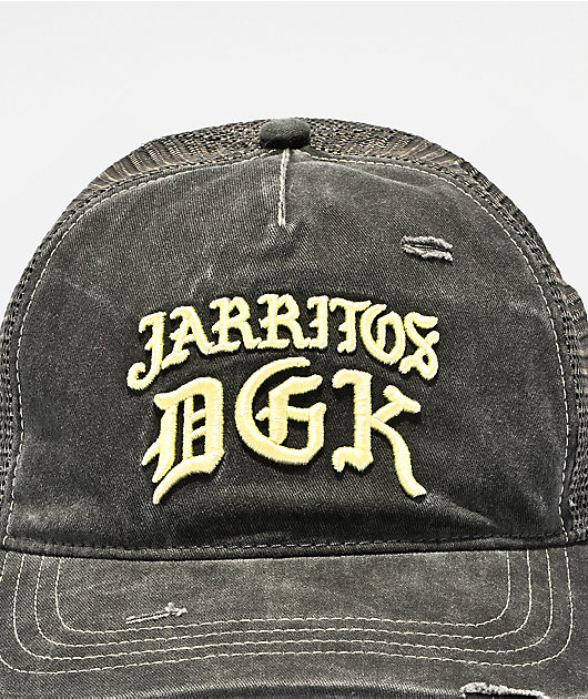 DGK x Jarritos Distressed Black Strapback Hat
