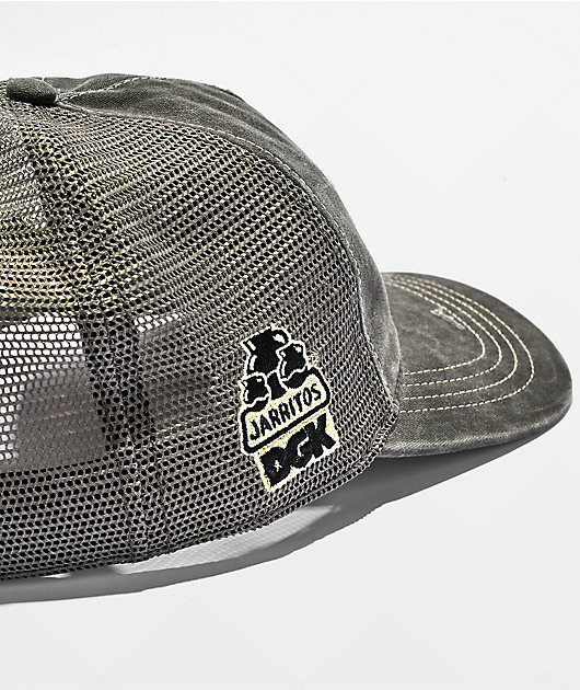 DGK x Jarritos Distressed Black Strapback Hat