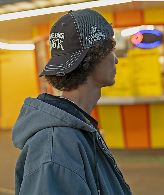 DGK x Jarritos Distressed Black Strapback Hat