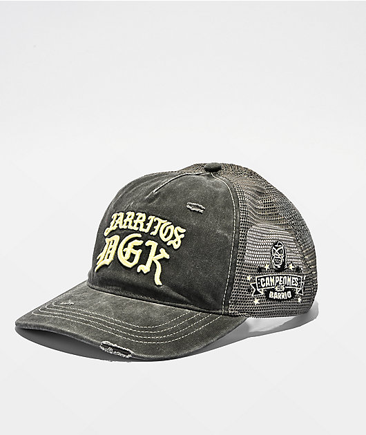 DGK x Jarritos Distressed Black Strapback Hat