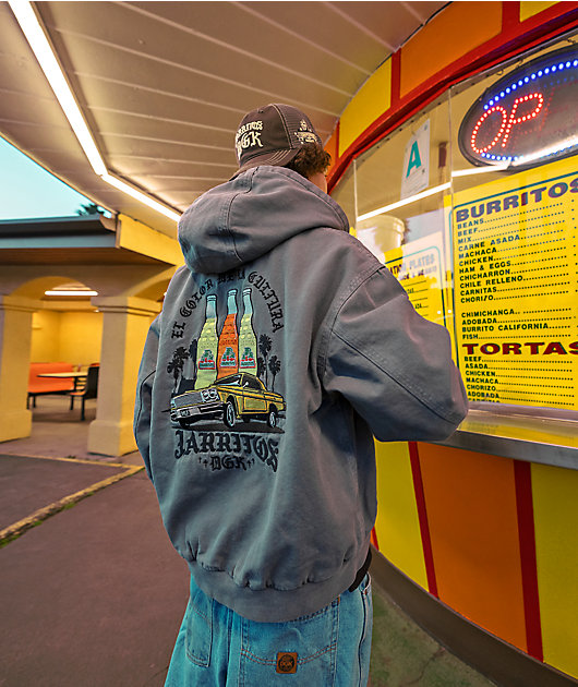 DGK x Jarritos Ice Cold Grey Wash Zip Jacket