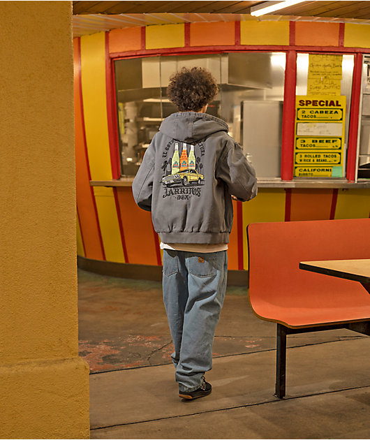 DGK x Jarritos Ice Cold Grey Wash Zip Jacket